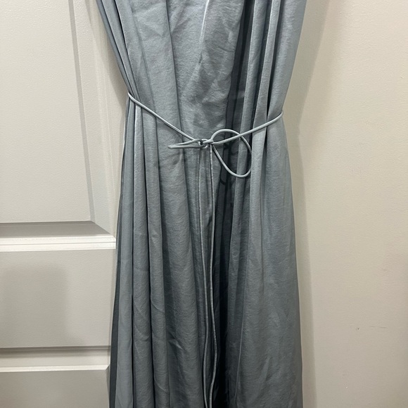 TOME Collective Blue Pleated Midi Dress Size 4 US $250 - Picture 3 of 8